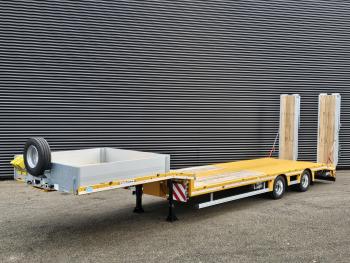 MAX trailer 100-N-2-8.60-U / 2 AXLE SEMI / HYDR RAMPEN / NEW!
